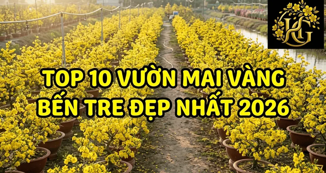 Top 10 Vườn Mai Vàng Bến Tre Đẹp Nhất 2026 Uy Tín Nhất